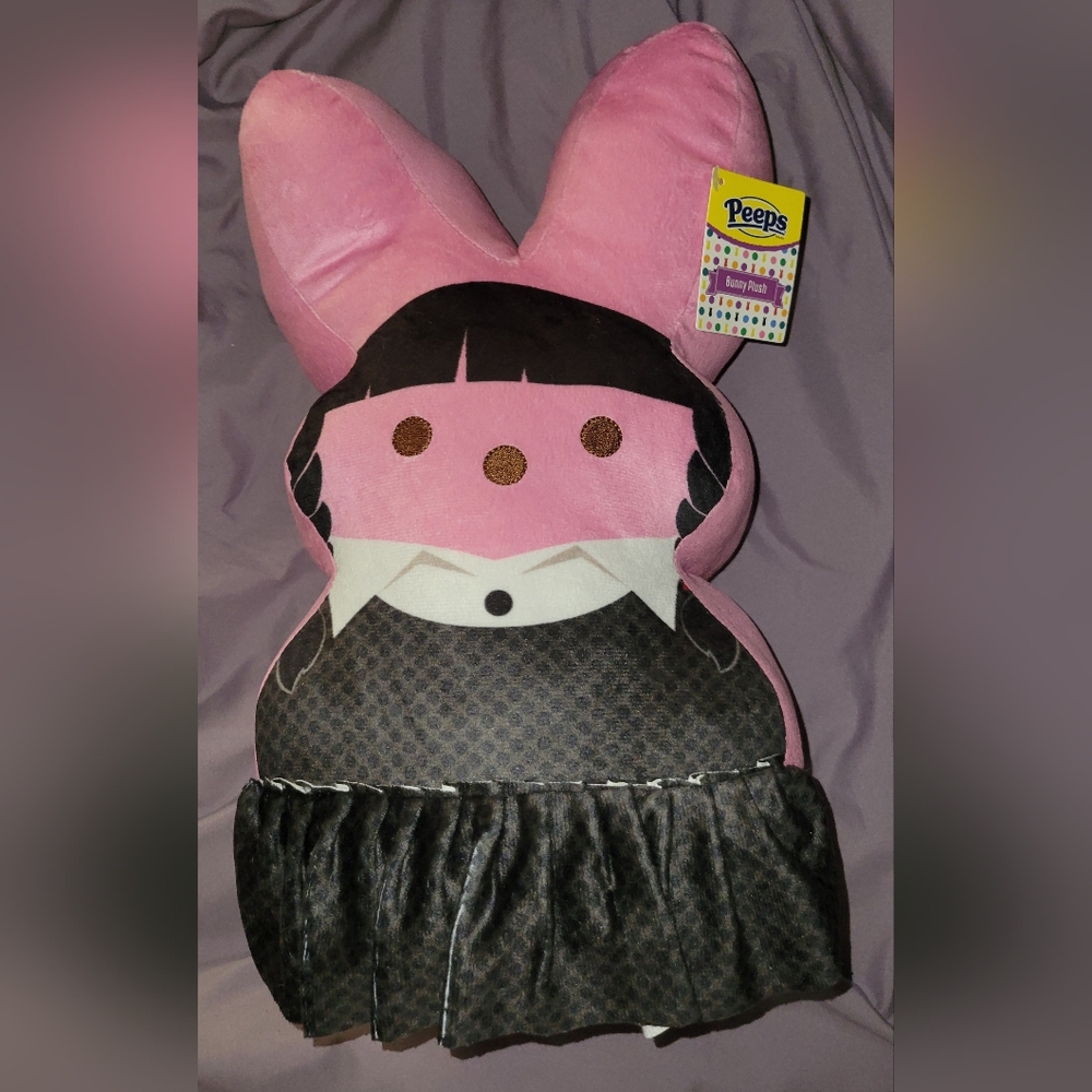 Peeps Emo Pink Bunny Girl Plush Pillow